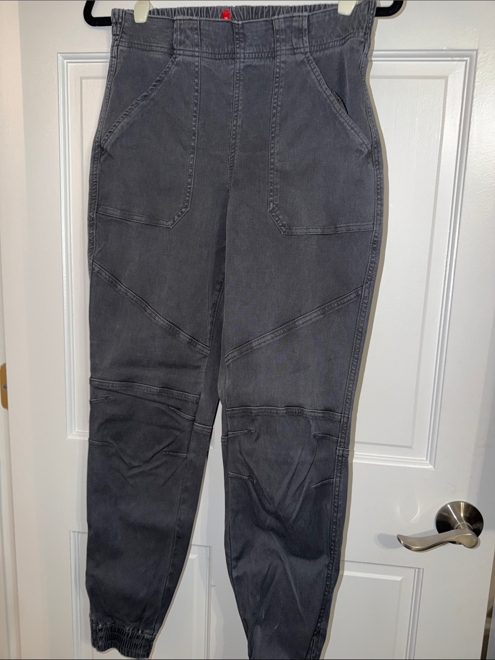 SPANX Charcoal Utility Jogger Pants